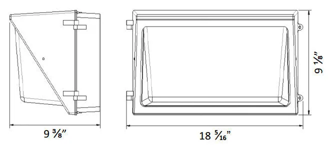 LED 120 Watt Wall Pack