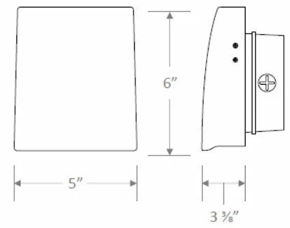 LED 12W Adjustable 100-277 Voltage  Full Cutoff Wall Pack