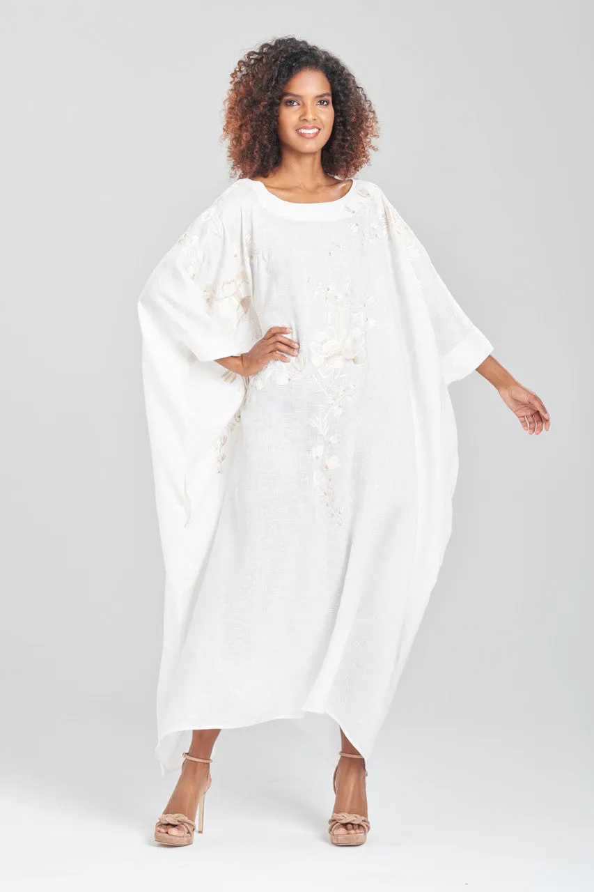 Linen Embroidered Caftan