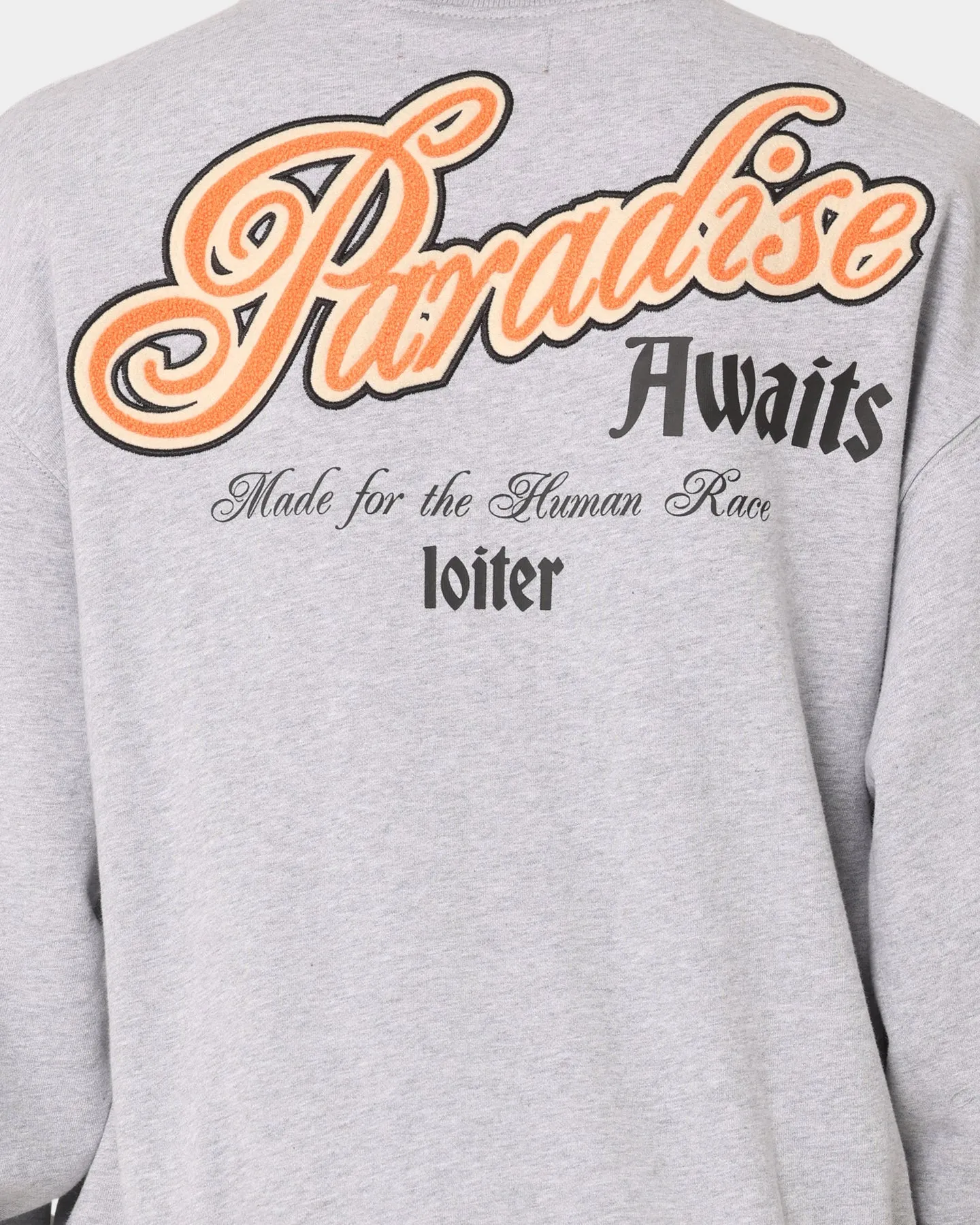 Loiter Paradise Crewneck Grey Marle