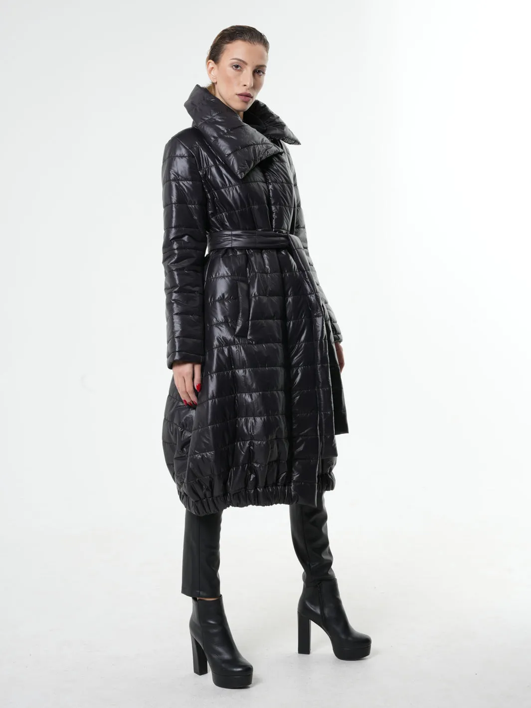 Long Winter Belted Coat