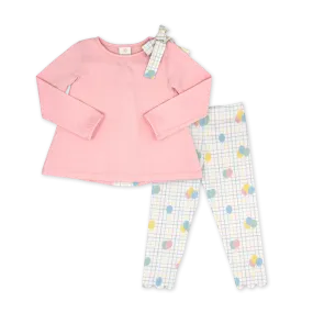 Madeline Legging Set- Pensacola Pink, Party Time Balloon Plaid