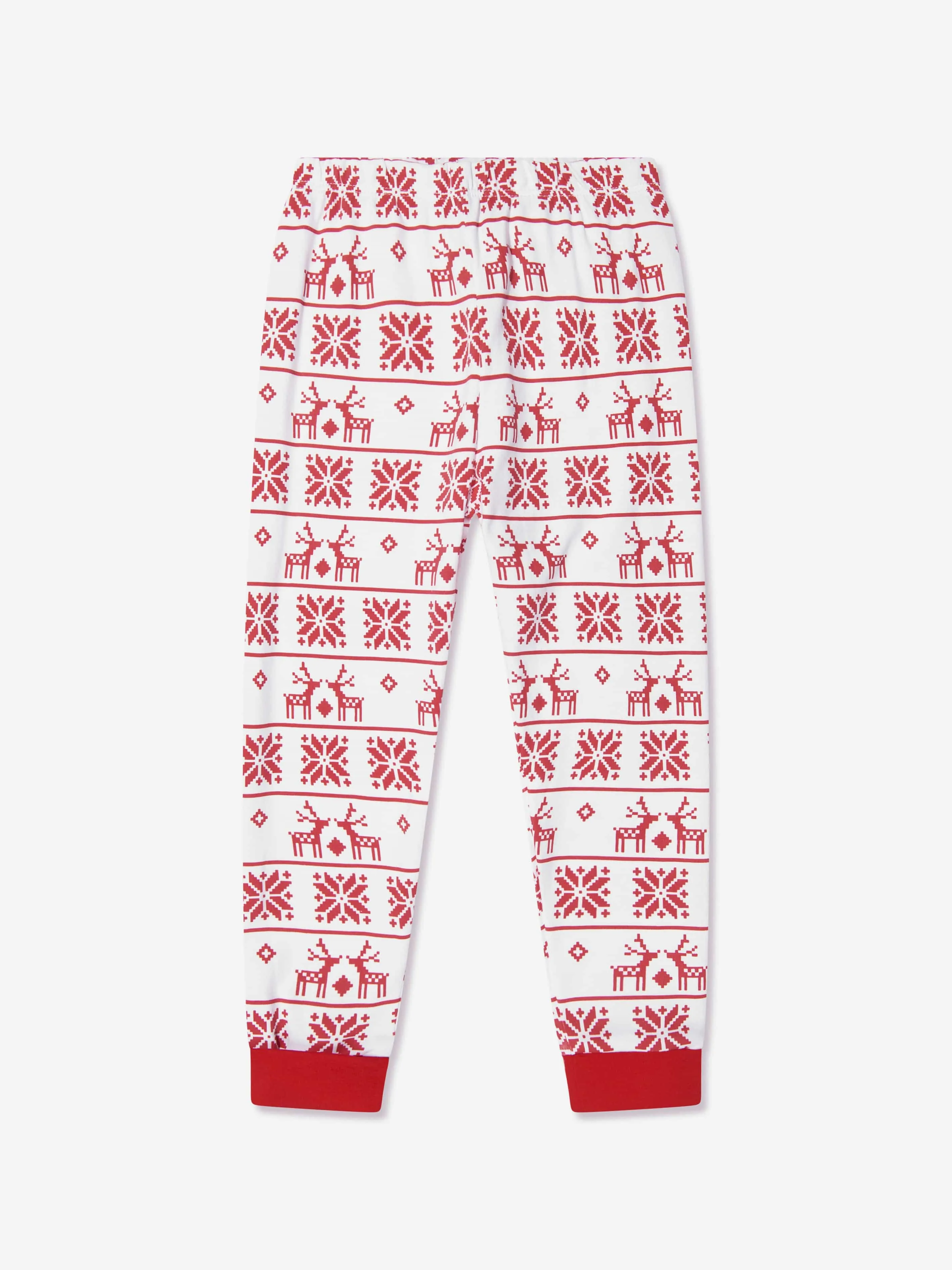 Magnolia Baby Kids Fair Isle Long Pyjamas in Red