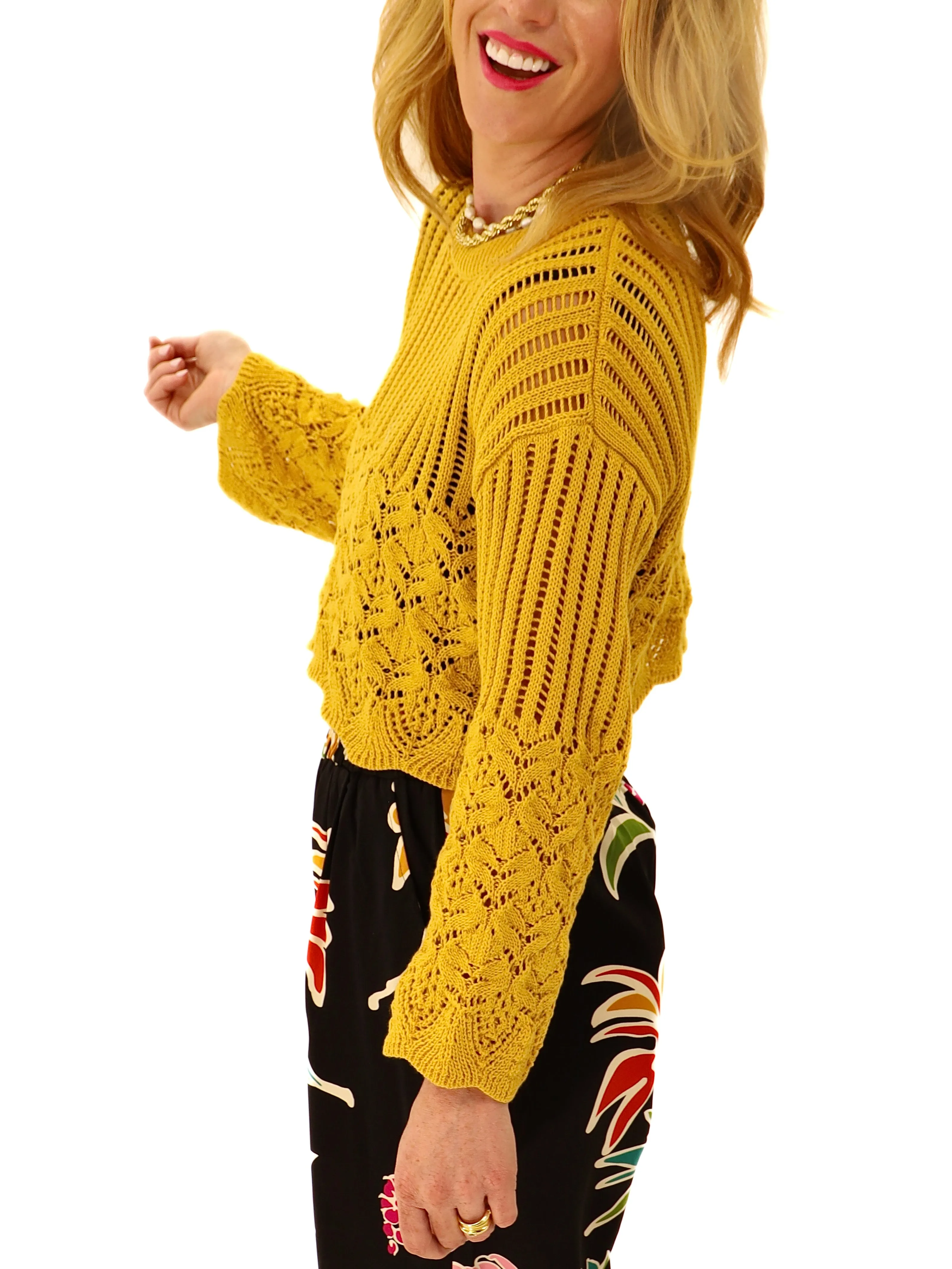 Marigold Crochet Sweater