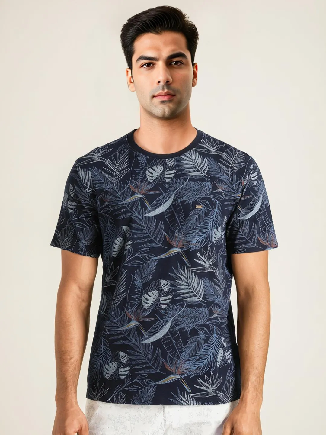 Men Printed Crew Neck T-Shirt