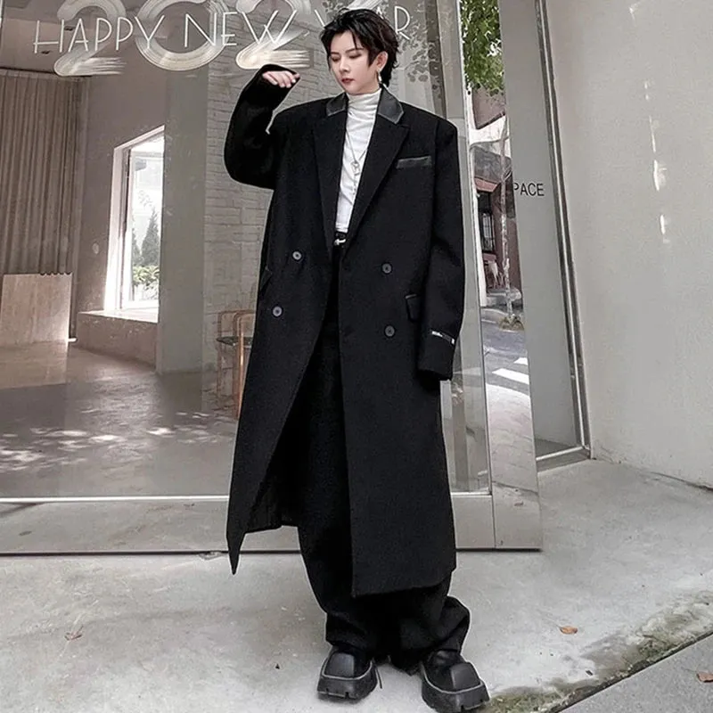 Men's Luxurious Oversized Coat & Trousers 2-Piece Set