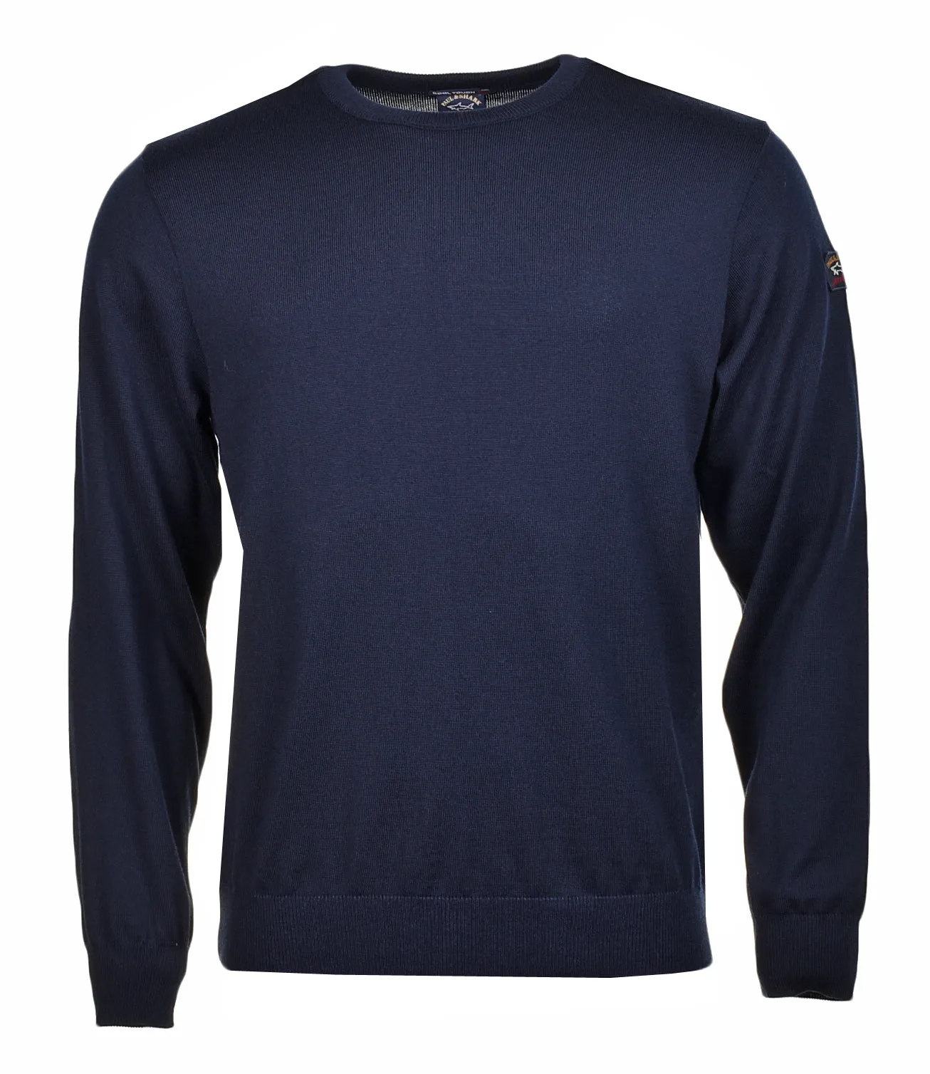 Merino Wool Crew Neck Jumper Navy