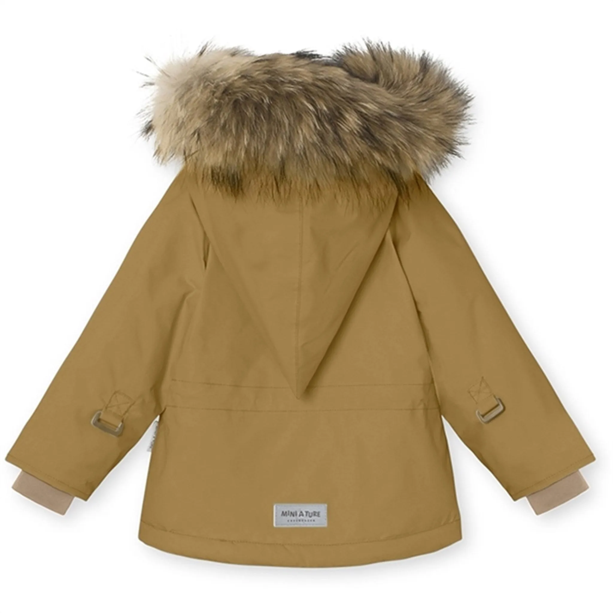 MINI A TURE Wang Fleece Fur Winter Jacket Medal Bronze