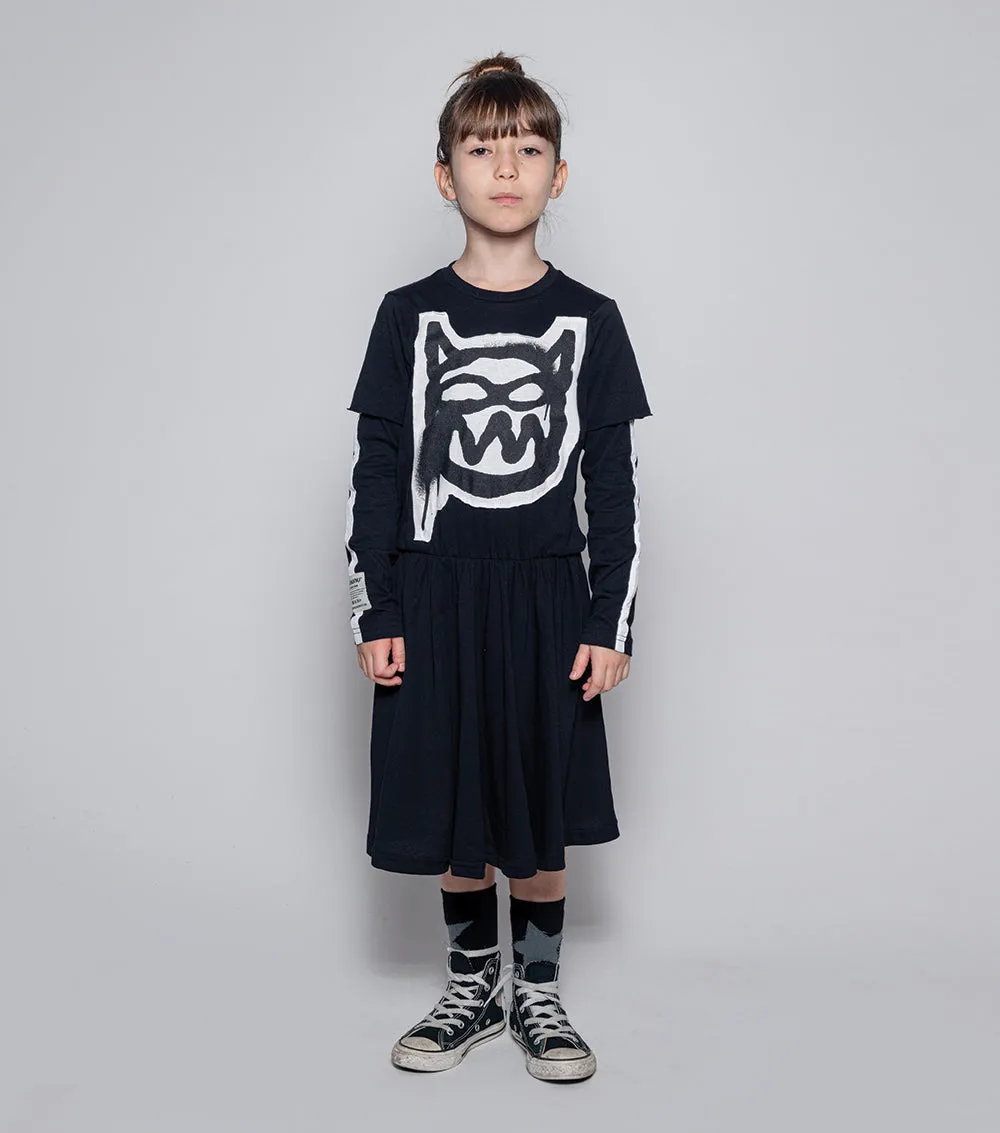 mischief cat towfer dress