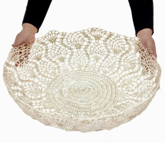 Moonbasket Large Peacock Lace Bowls