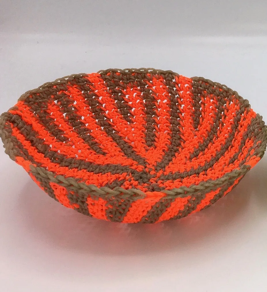 Moonbasket Small Neon Striped Bowls