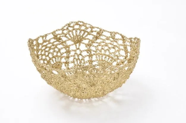 Moonbasket Small Peacock Lace Basket