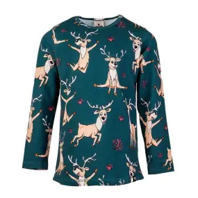 Mullido Long Sleeved T-shirt - Reindeer Green