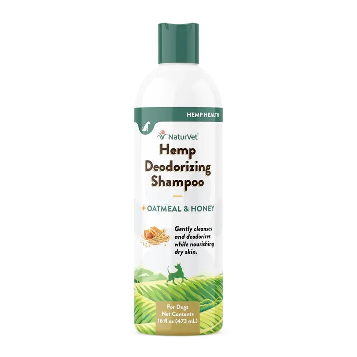 NaturVet Hemp Deodorizing Shampoo 16oz