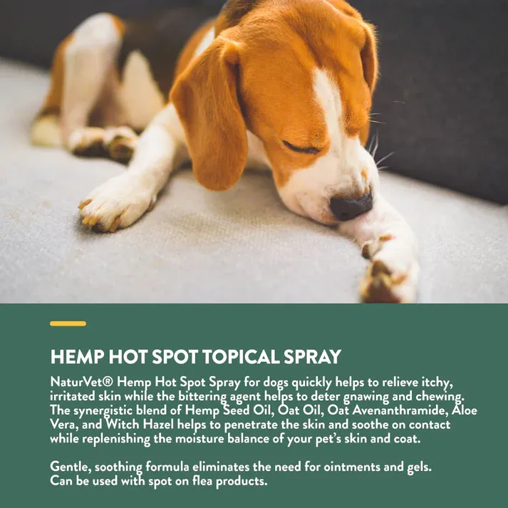 NaturVet Hemp Hot Spot Spray with Aloe Vera 12oz