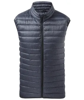 Navy Melange - Melange padded gilet