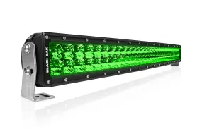 New - 30 Inch Curved Green LED Hog Hunting LED Light Bar - Combo Optics - Black Oak LED Pro Series 3.0