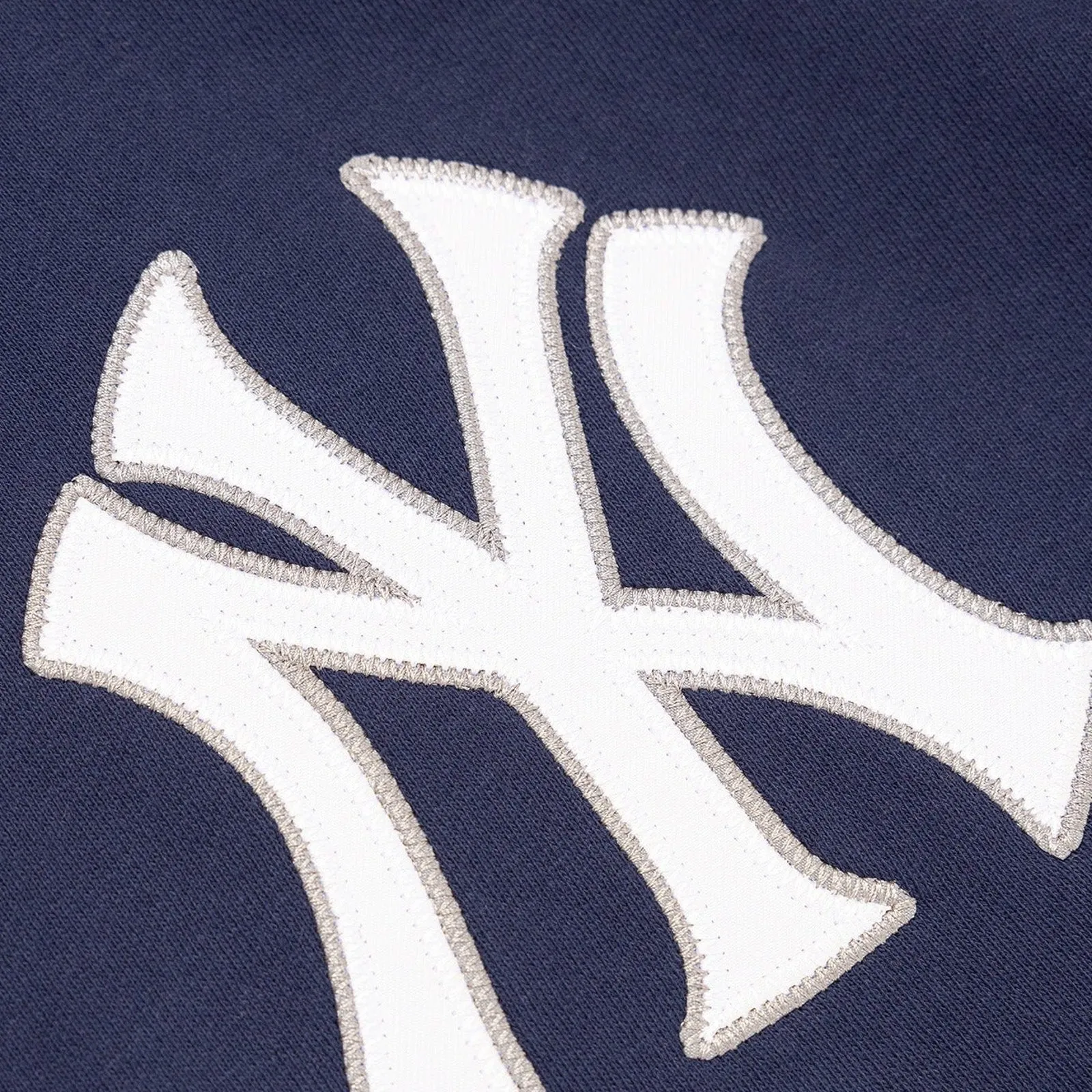 New York Yankees Vintage Wordmark Hoodie MLB Midnight Blue By Majestic