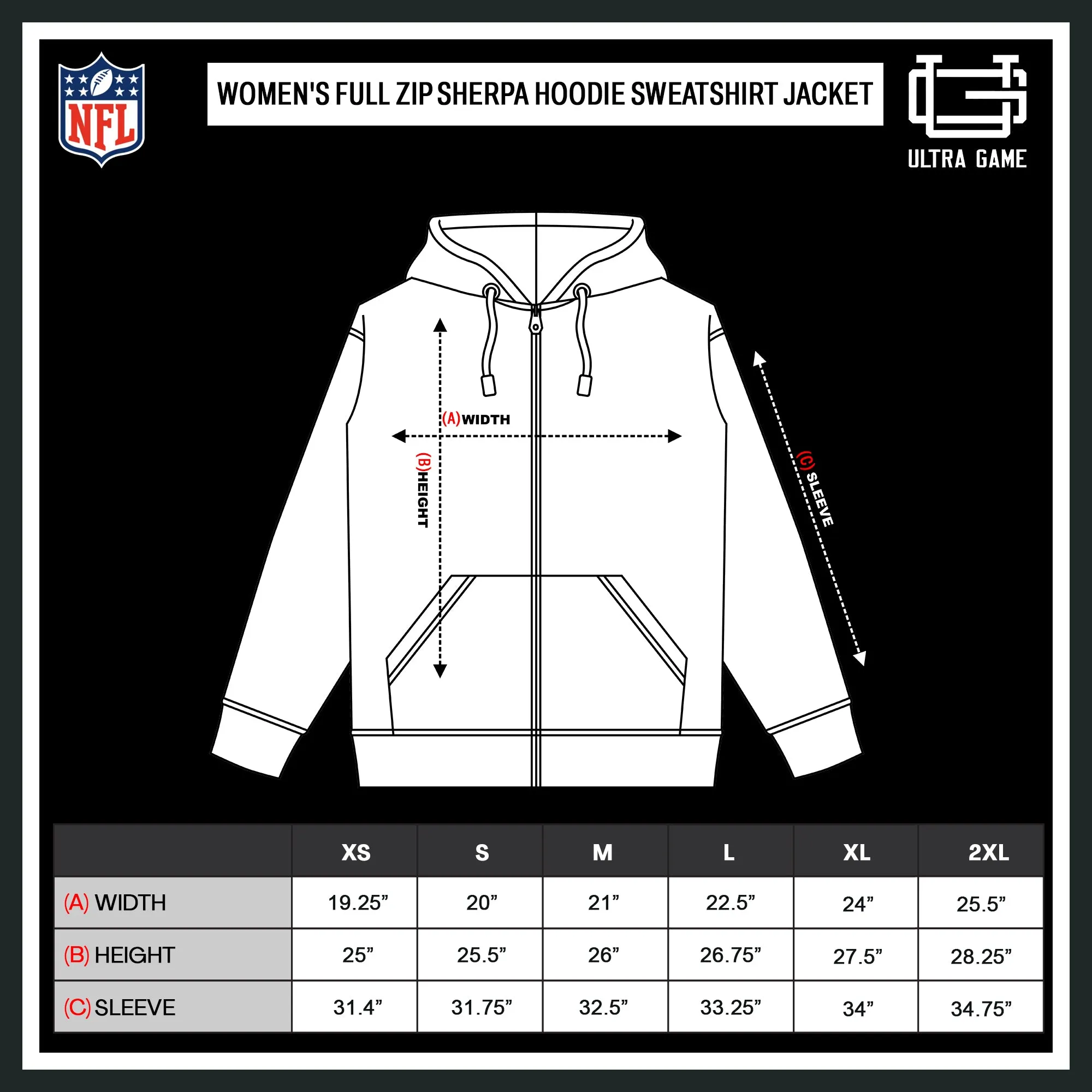 NFL Official Women's Full Zip Super Soft Sherpa Hoodie Sweatshirt Jacket - Warm Fleece Blend|Philadelphia Eagles