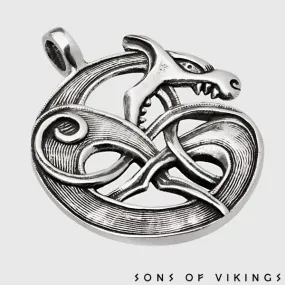 Norse Wolf Necklace - Bronze or Sterling Silver