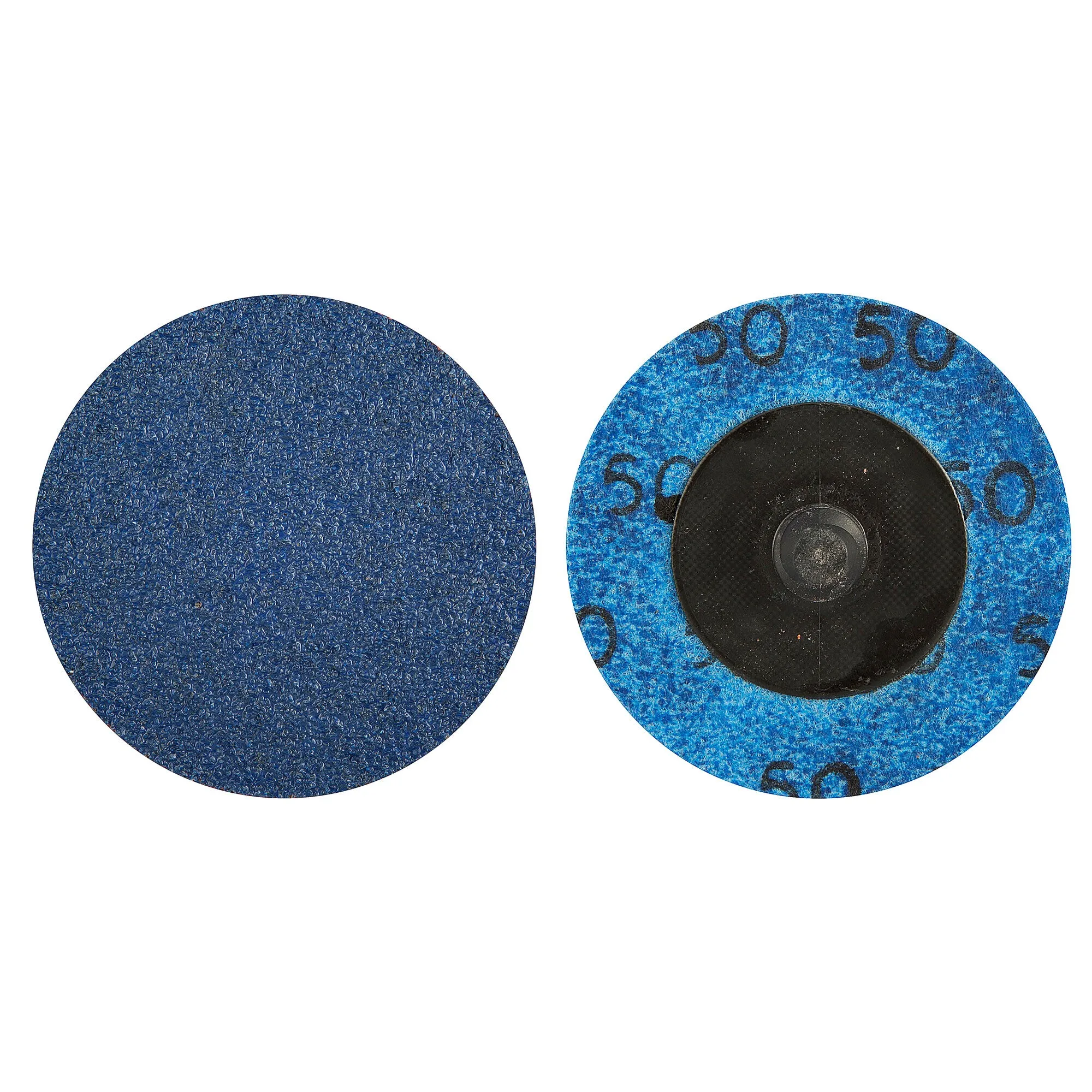 Norton 2 In. BlueFire Quick-Change Cloth Disc Type III 50 Grit R884P ZA 25 Count