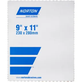 Norton 9 x 11 In. A275OP Paper Sheet P120 Grit A275 AO 100 Count