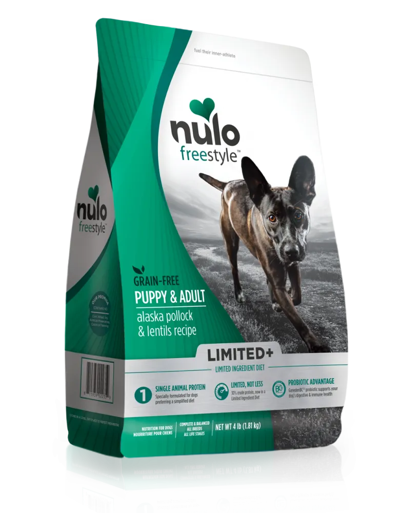 Nulo FreeStyle Limited  Grain Free Alaska Pollock & Lentils Recipe Puppy & Adult Dry Dog Food