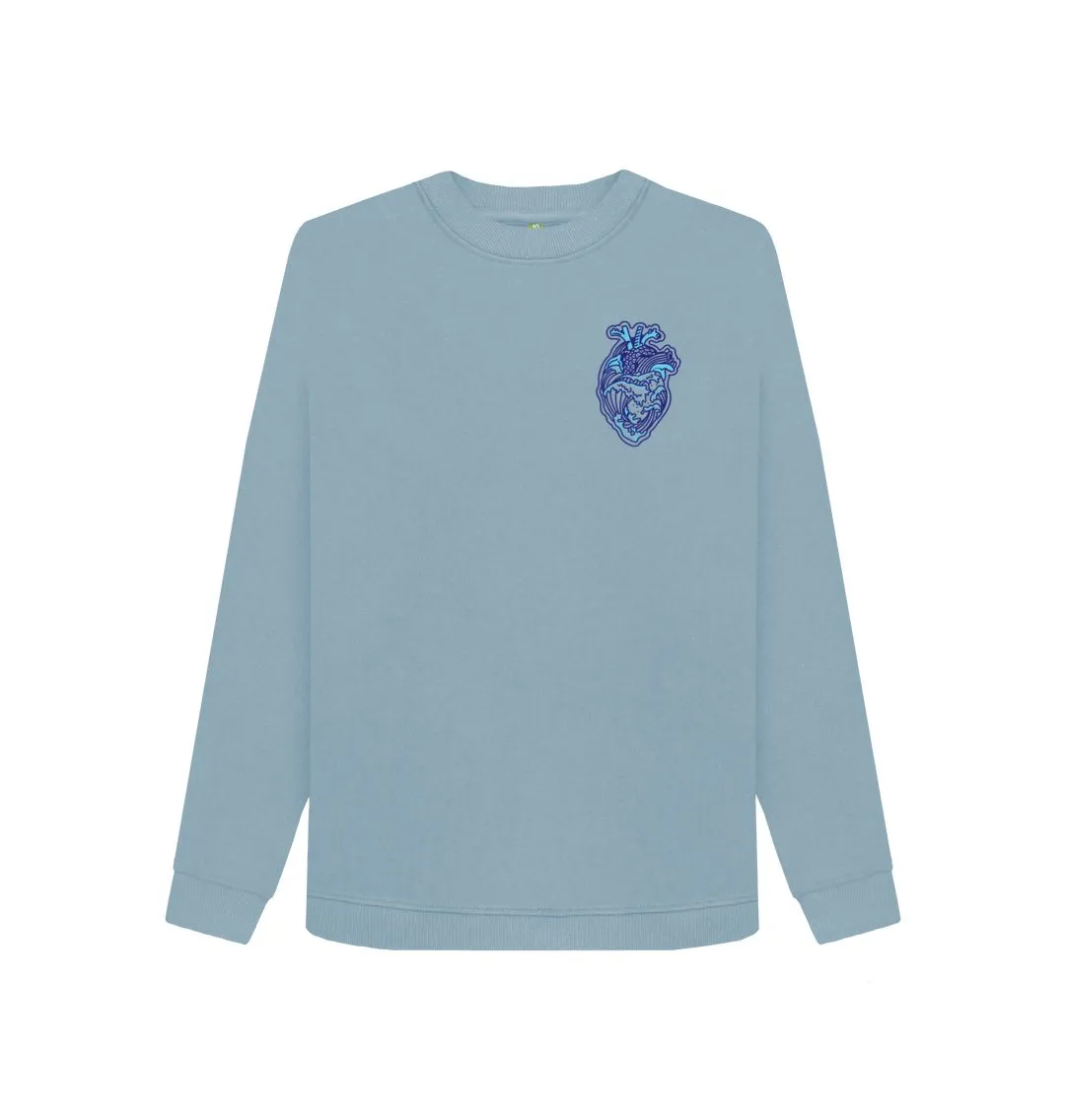 'OCEAN HEART' Ladies Jumper