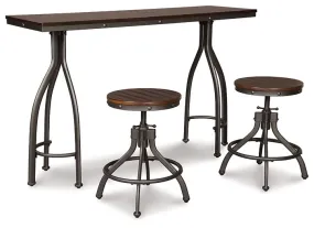 Odium Counter Height Dining Table and Bar Stools (Set of 3)