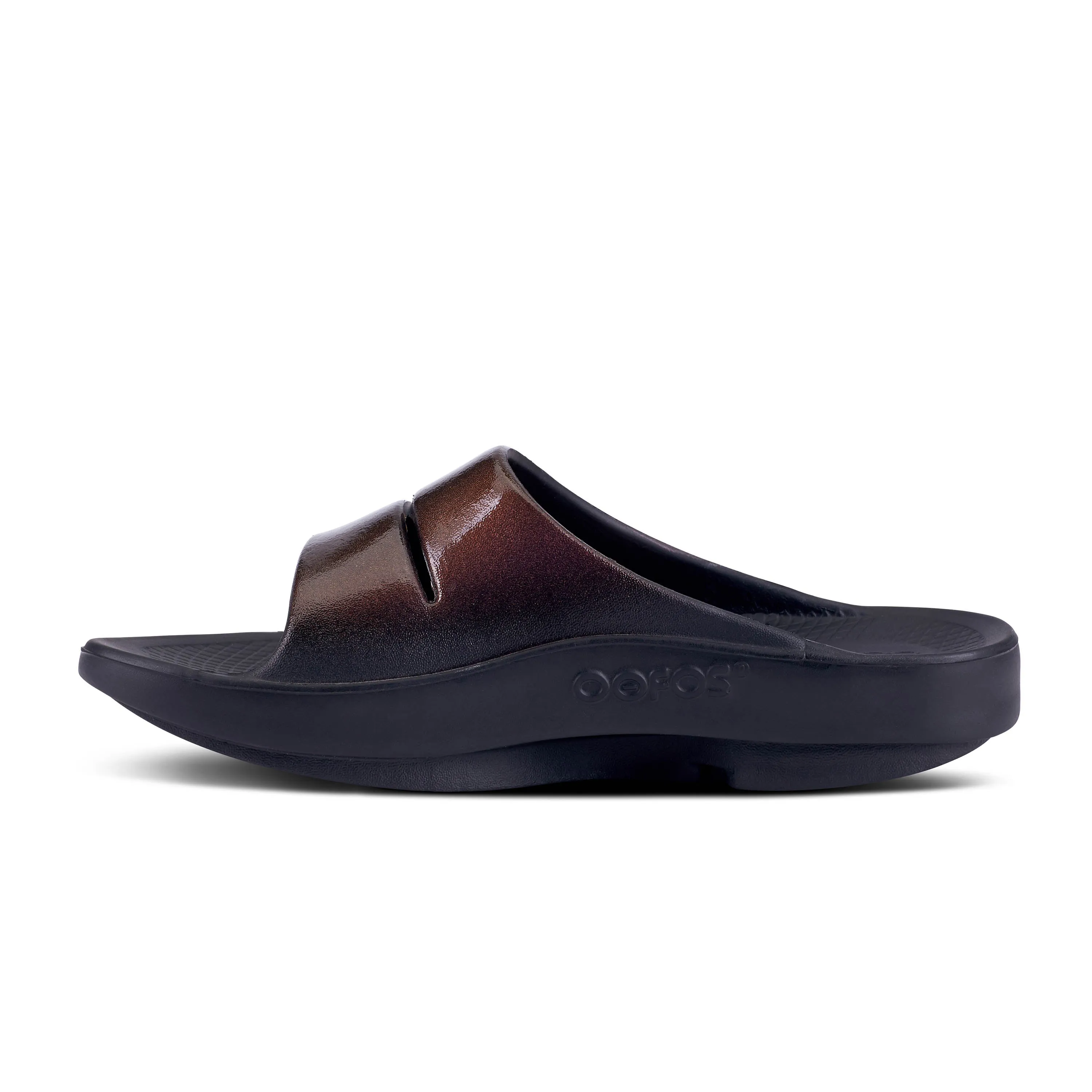 'OOFOS' Women's OOahh Luxe Comfort Slide - Cabernet