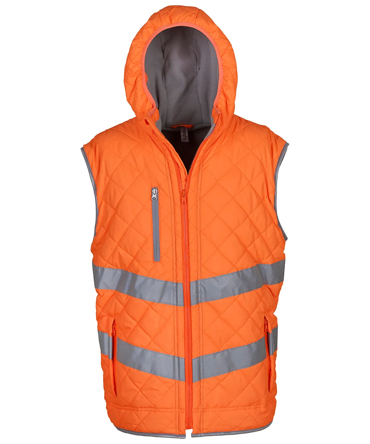 Orange - Hi-vis Kensington hooded gilet (HV007)