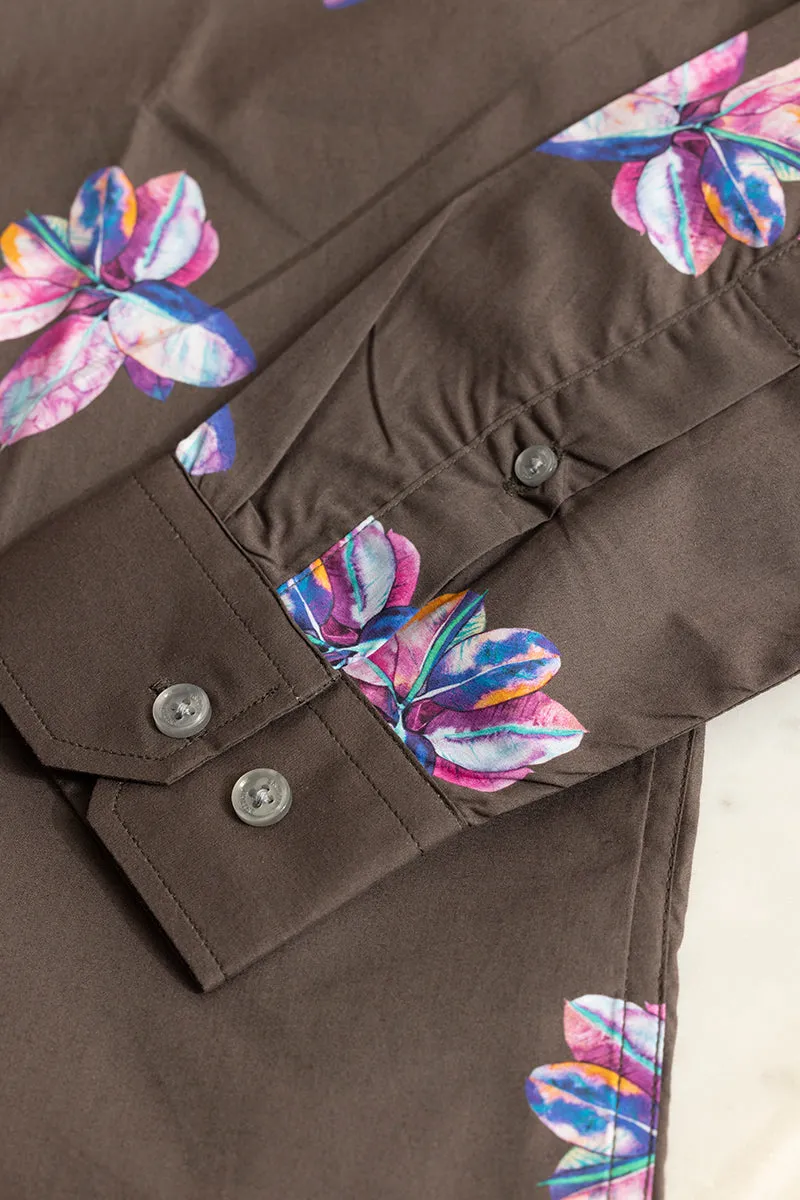 Oriental Lilly Brown Shirt