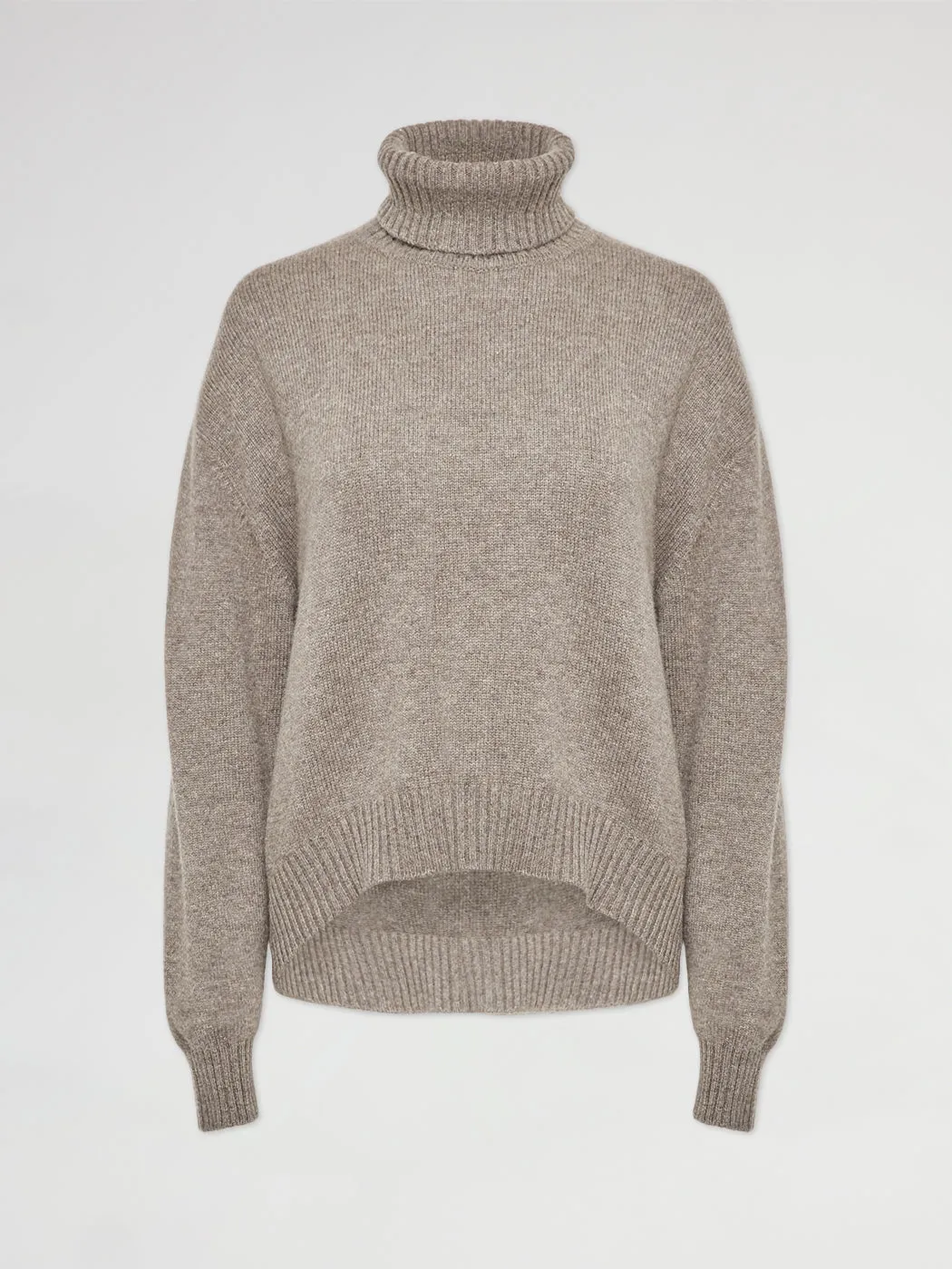 Oversize Cashmere Roll Collar - Moose