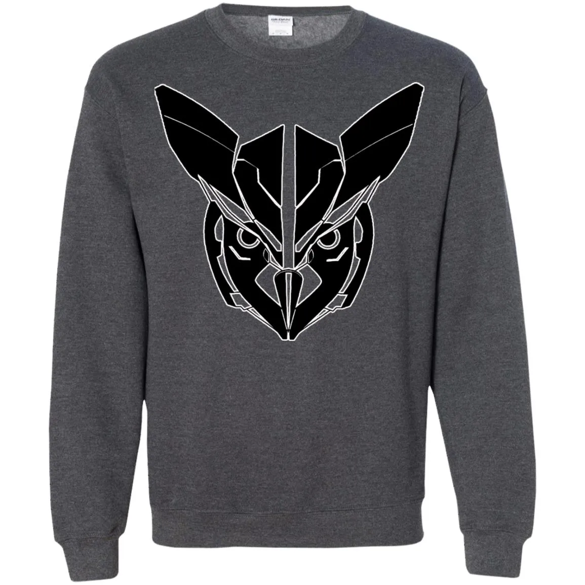 Owl Face Transformers Crewneck Pullover.