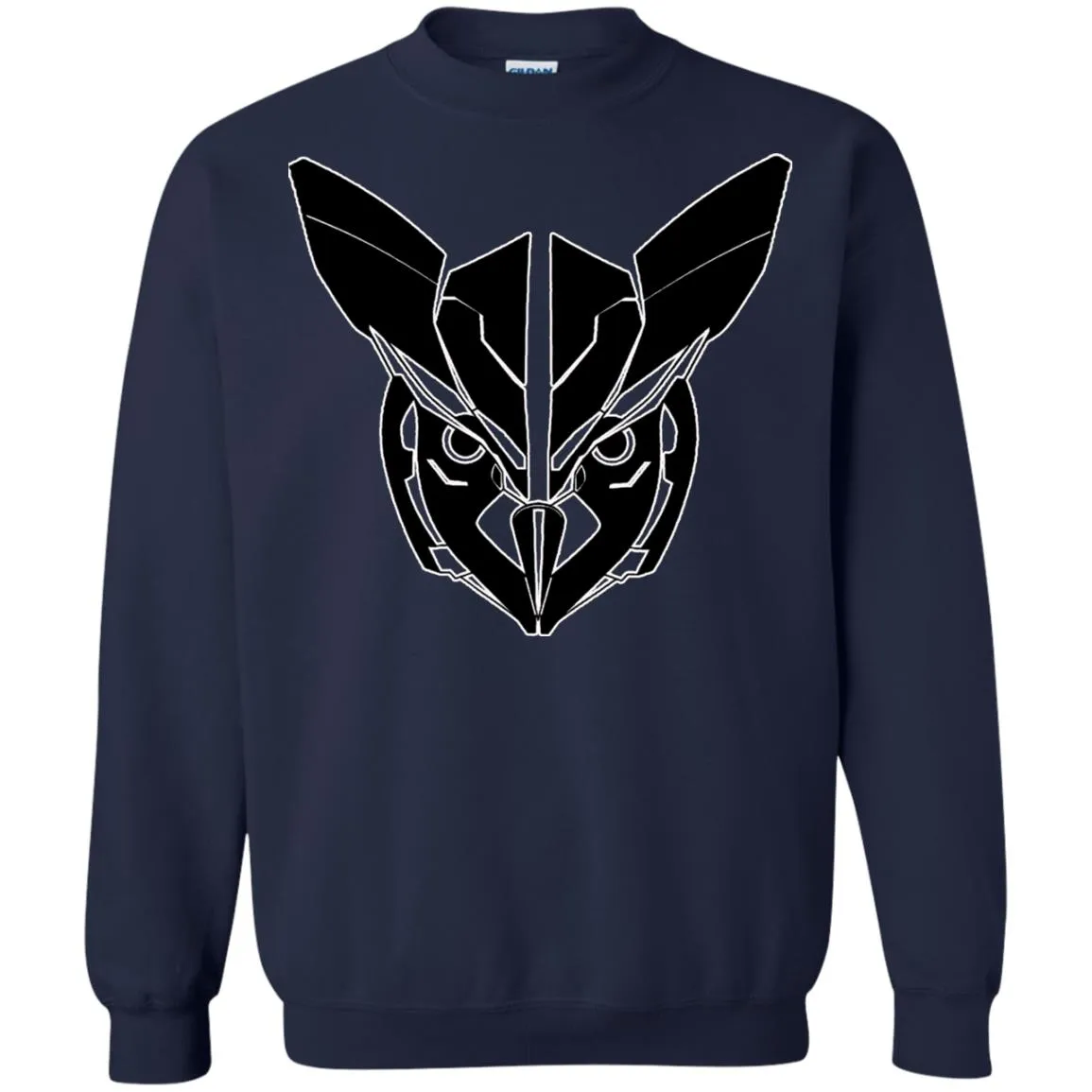 Owl Face Transformers Crewneck Pullover.