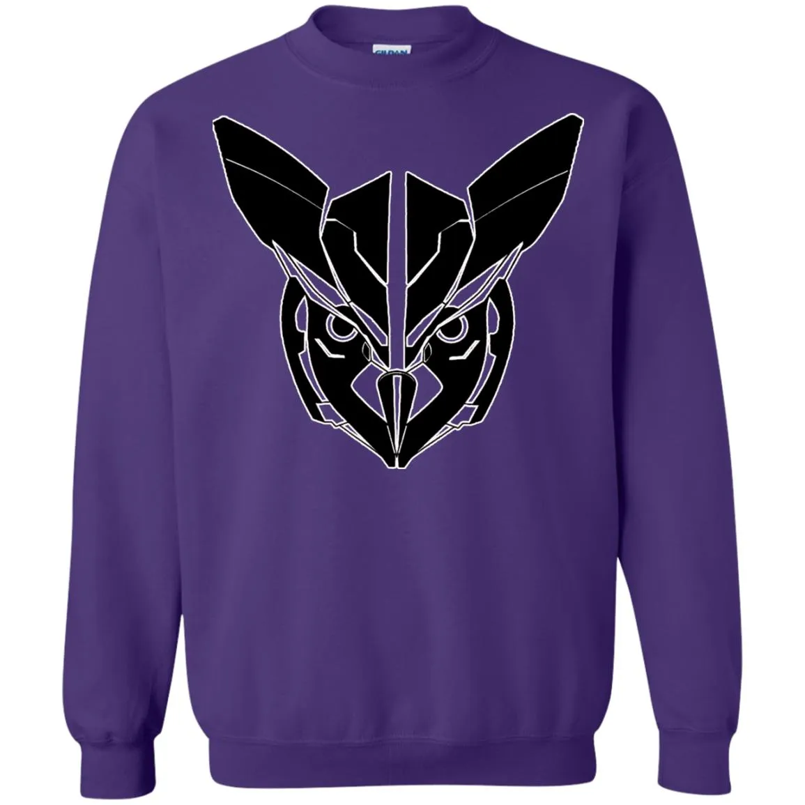 Owl Face Transformers Crewneck Pullover.