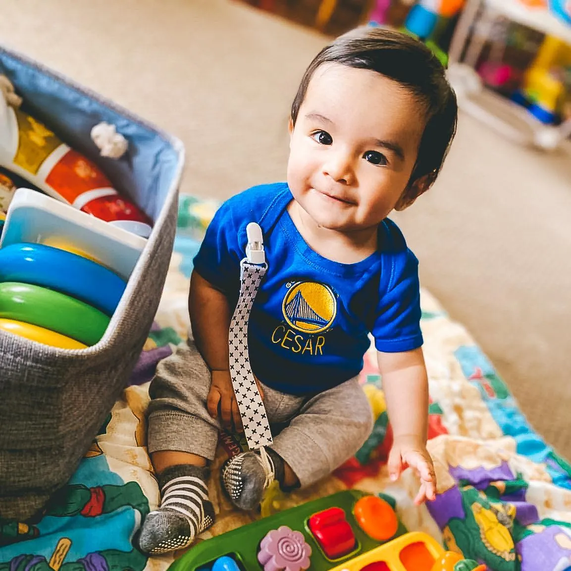 Personalized Golden State Warriors Bodysuit