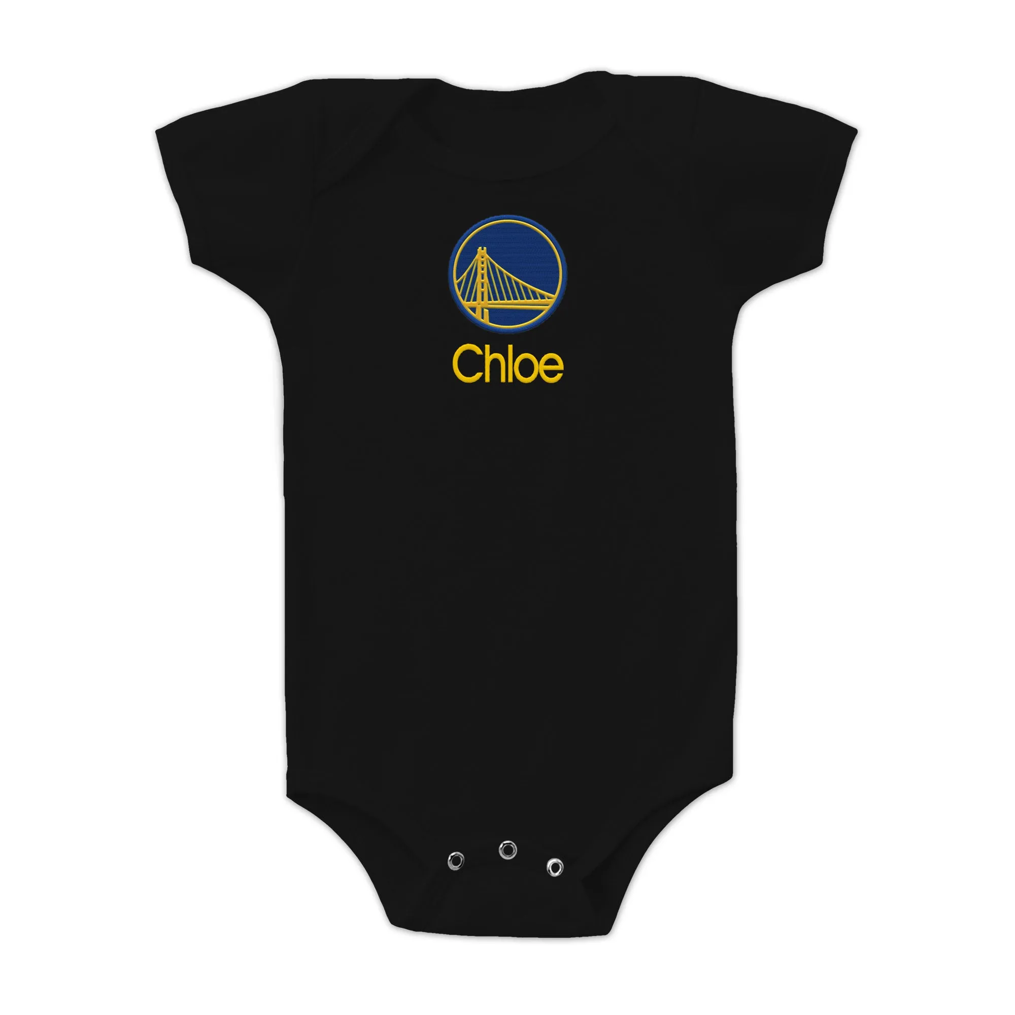 Personalized Golden State Warriors Bodysuit