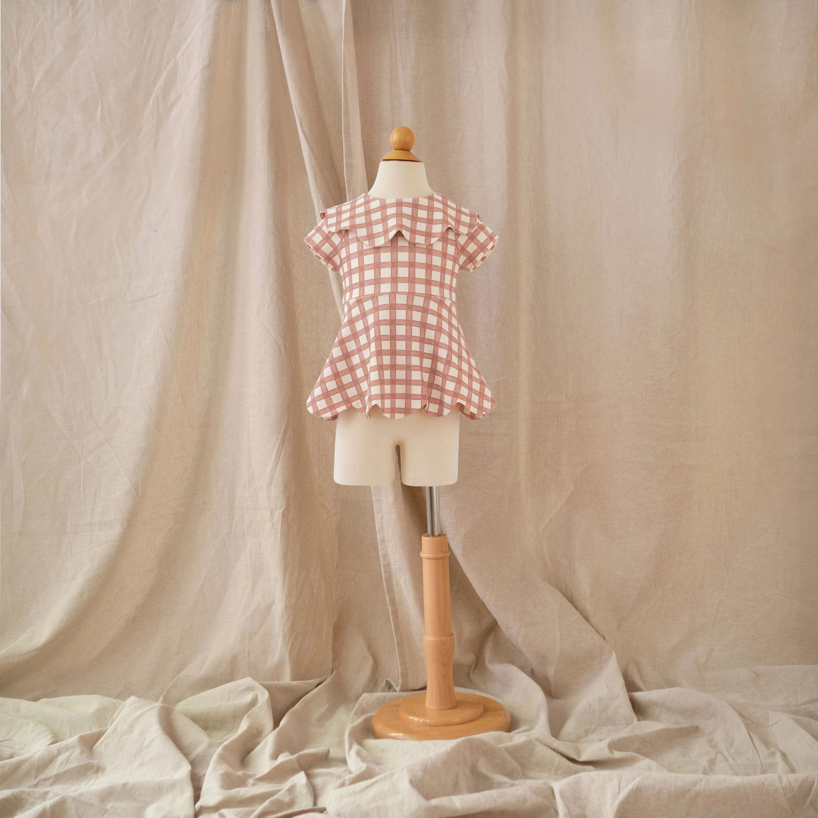 Petal Tankini Top · Gingham