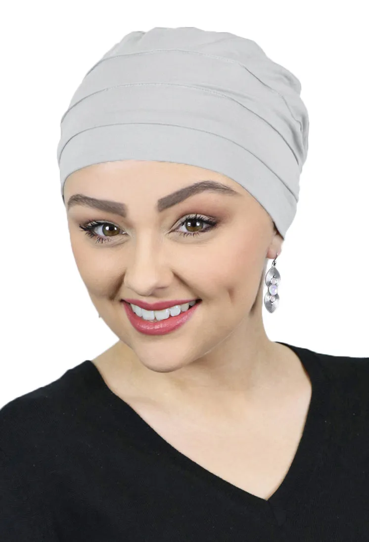 PETITE Bamboo 3 Seam Turban Hat Chemo Headwear for Small Heads 50  UPF