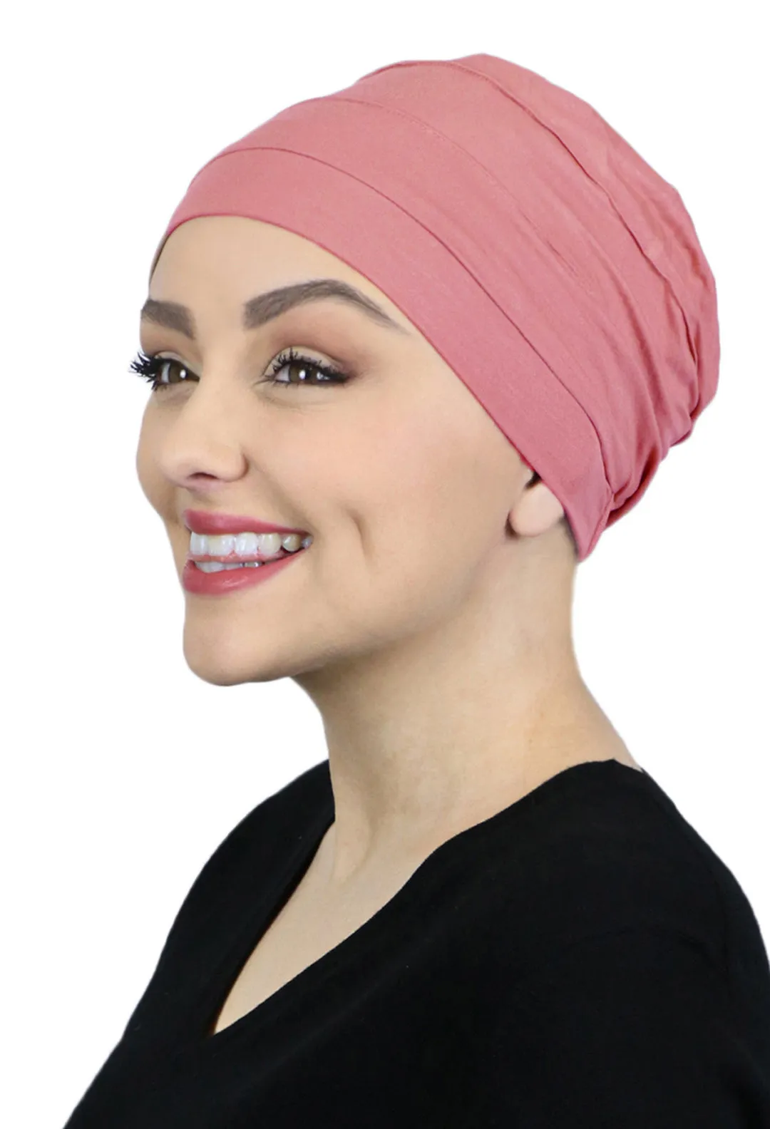 PETITE Bamboo 3 Seam Turban Hat Chemo Headwear for Small Heads 50  UPF