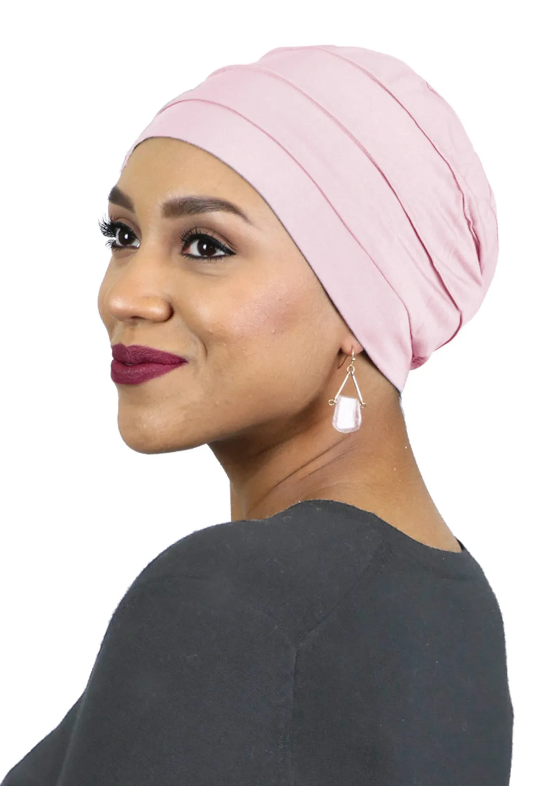 PETITE Bamboo 3 Seam Turban Hat Chemo Headwear for Small Heads 50  UPF