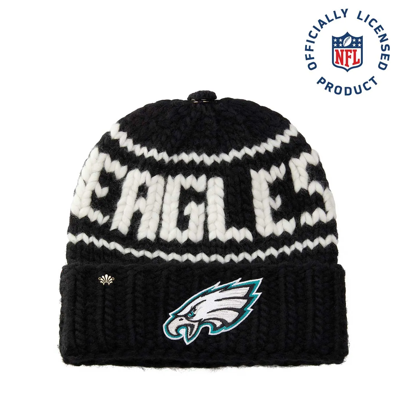 PHILADELPHIA EAGLES LELE SADOUGHI X NFL BLACK BEANIE