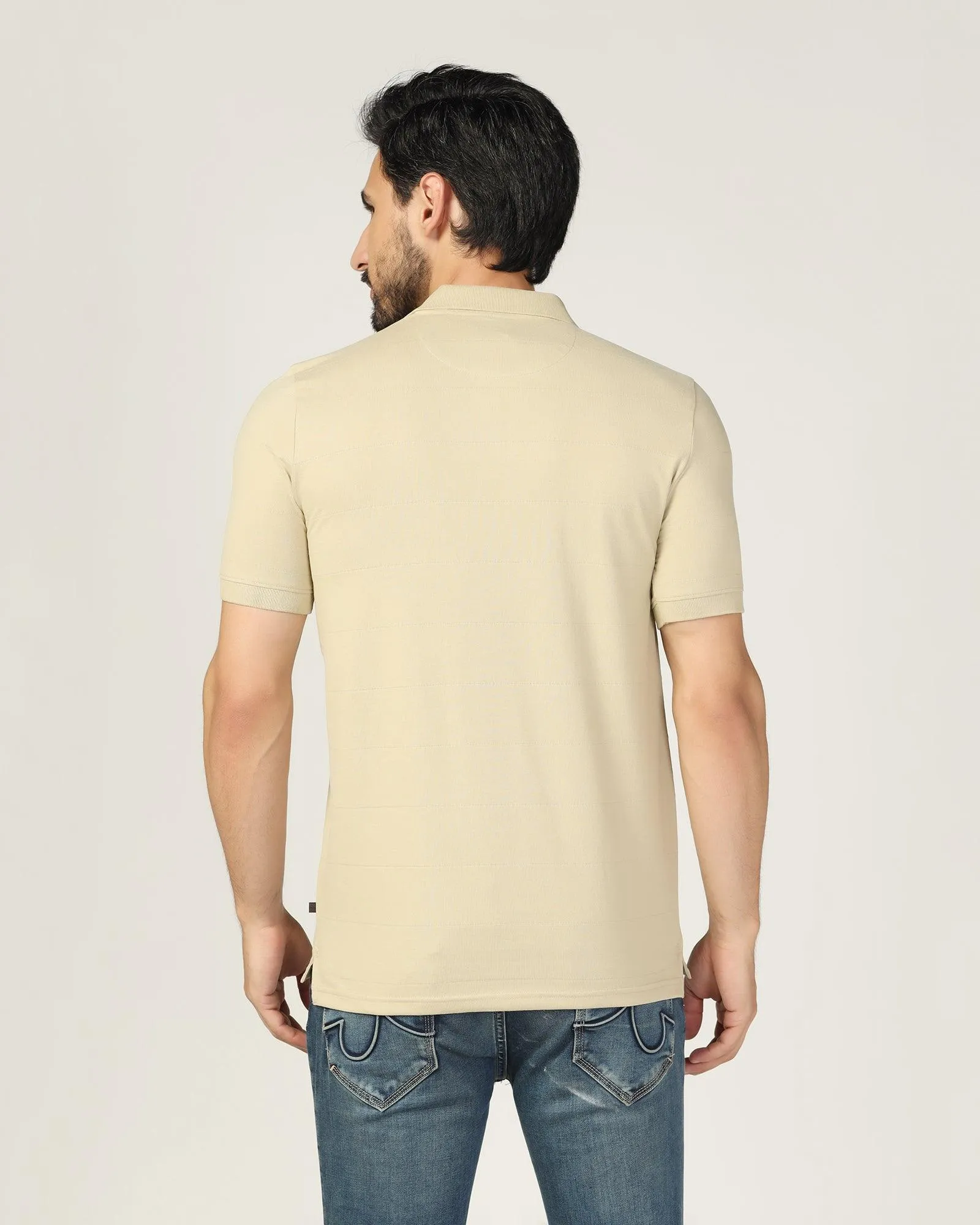 Polo Gravel Stripe T-Shirt - Strape