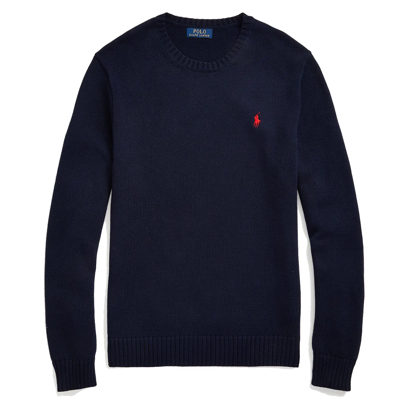 Polo Ralph Lauren Cotton Crewneck Knit Hunter Navy