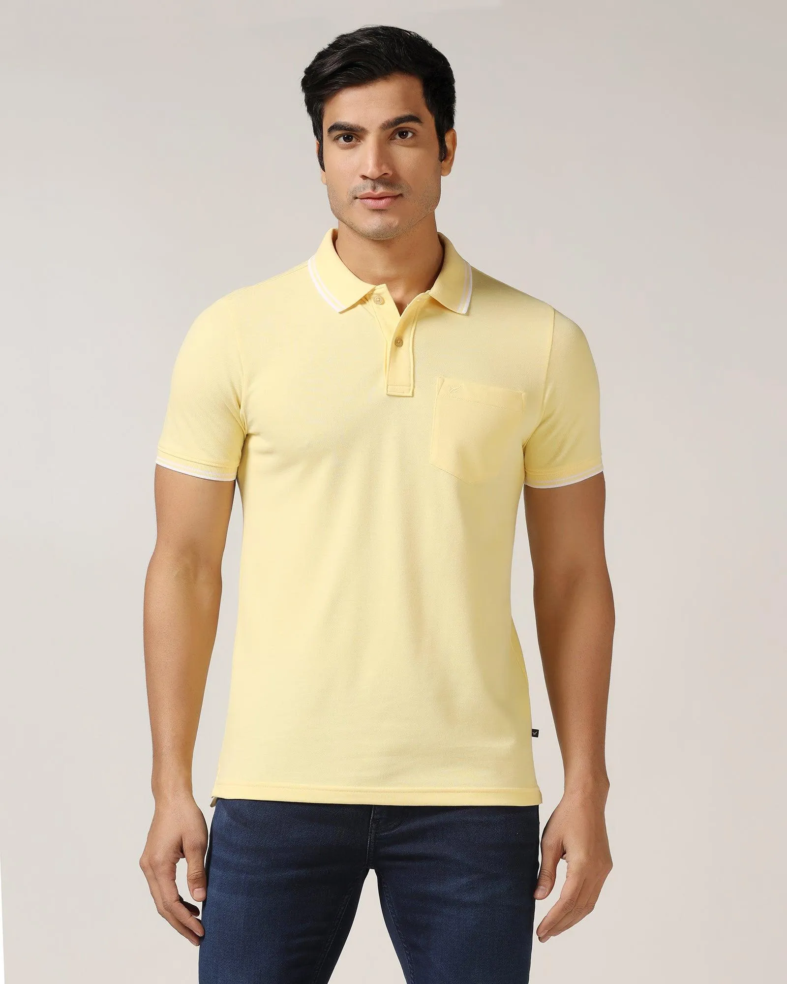 Polo Yellow Solid T-Shirt - Fifa