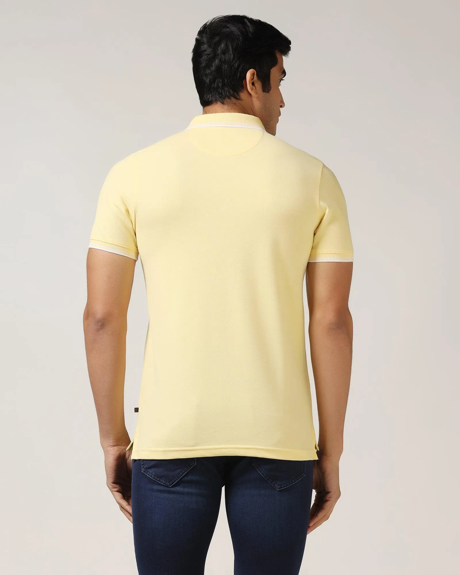 Polo Yellow Solid T-Shirt - Fifa