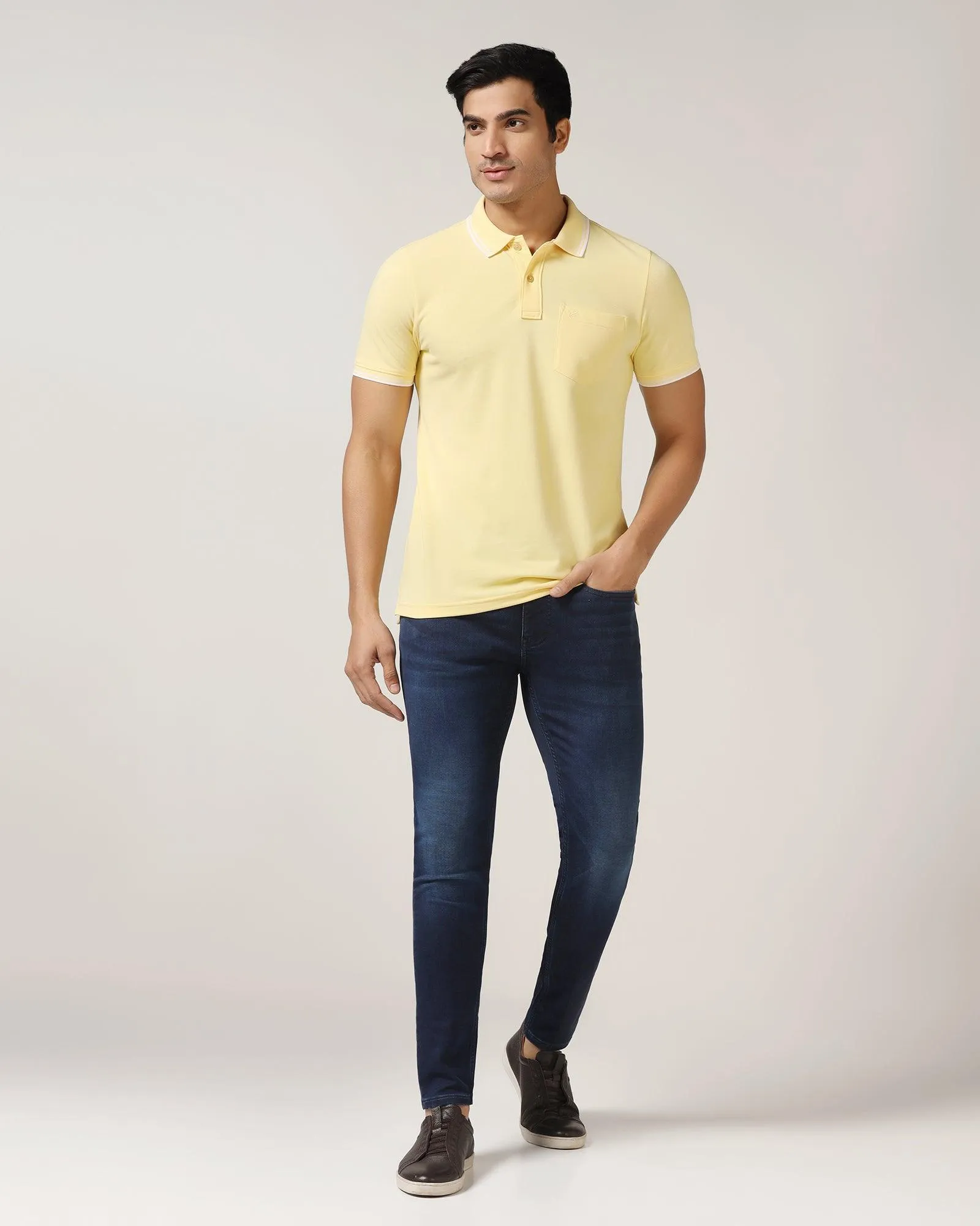 Polo Yellow Solid T-Shirt - Fifa