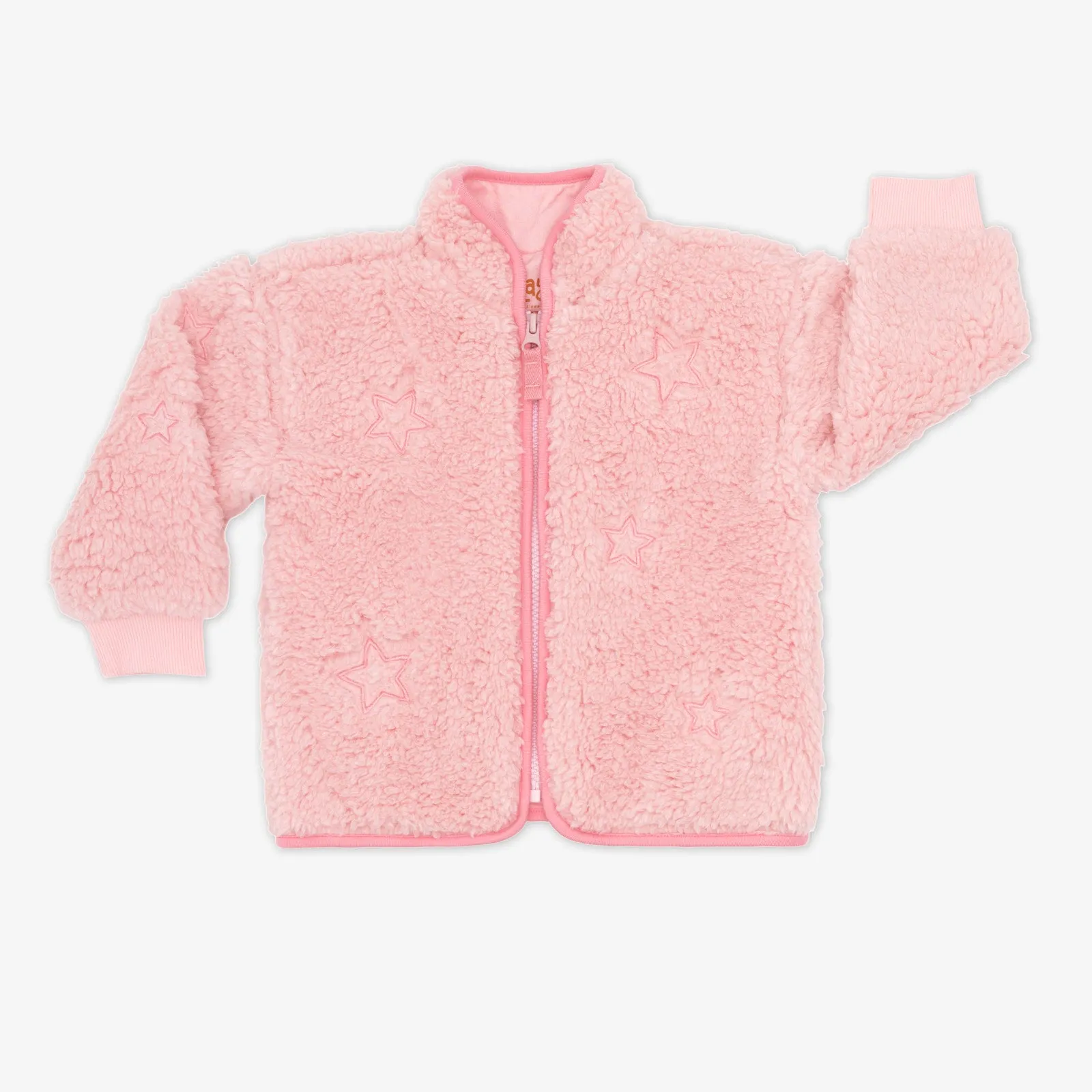 Prima Pink Sherpa Zip Jacket