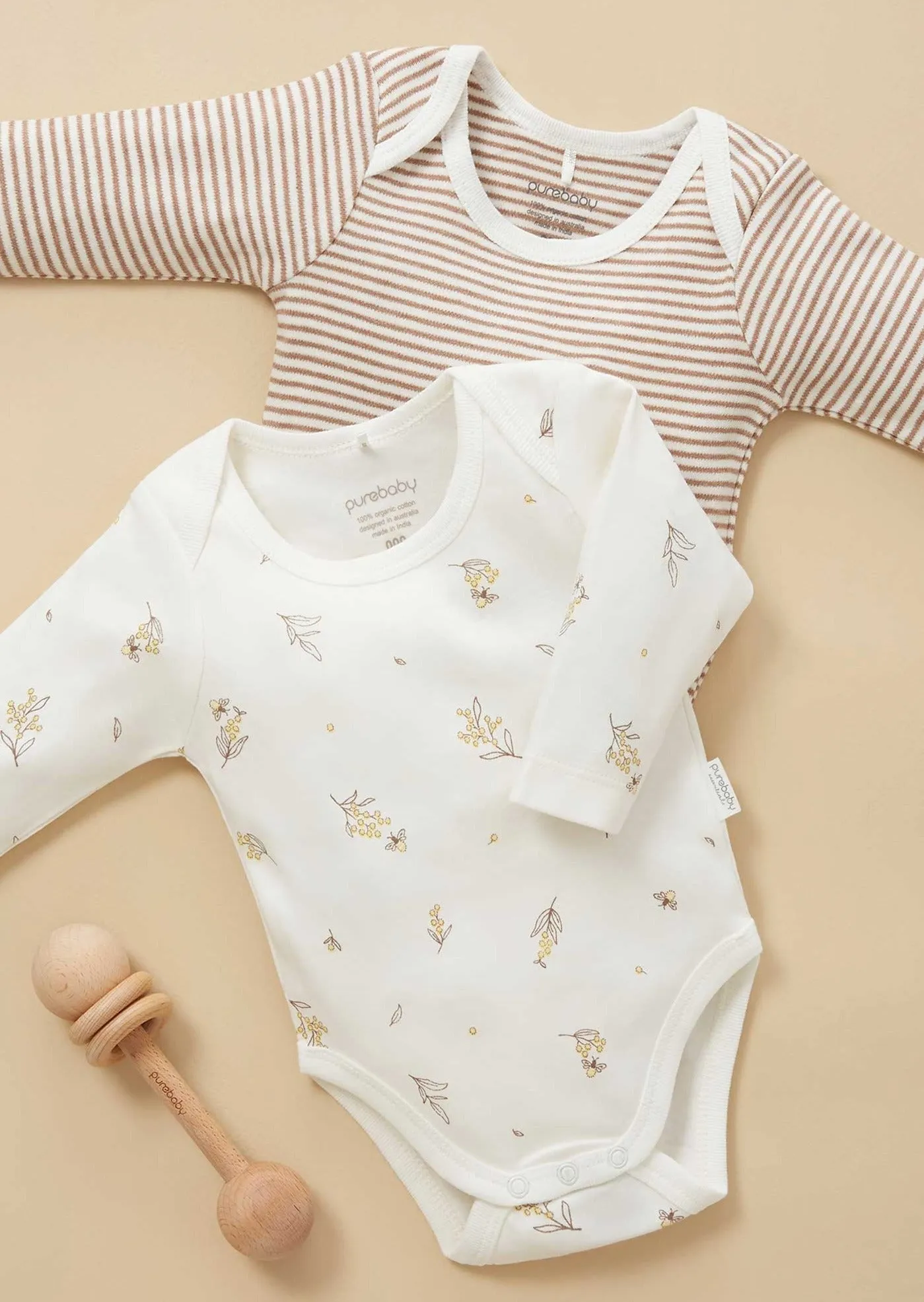 PURE BABY Body Suit 2 pack